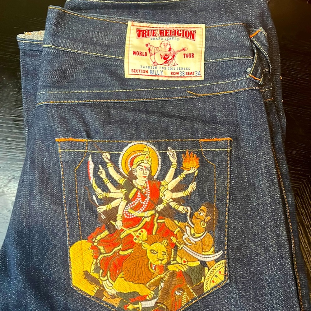 Size 38 True Religion Jeans 34” inseam